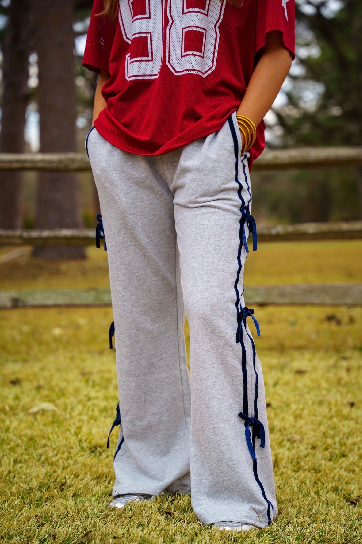 Bow Side Trim Pants