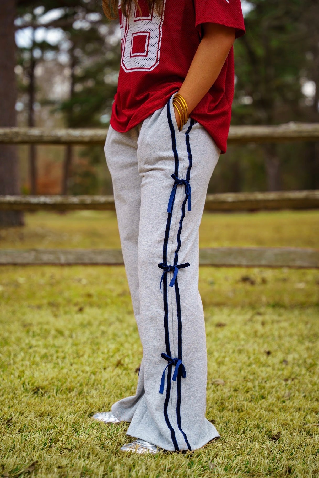 Bow Side Trim Pants